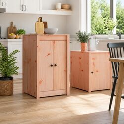 Enhance Your Kitchen with a Brown Solid Wood Door