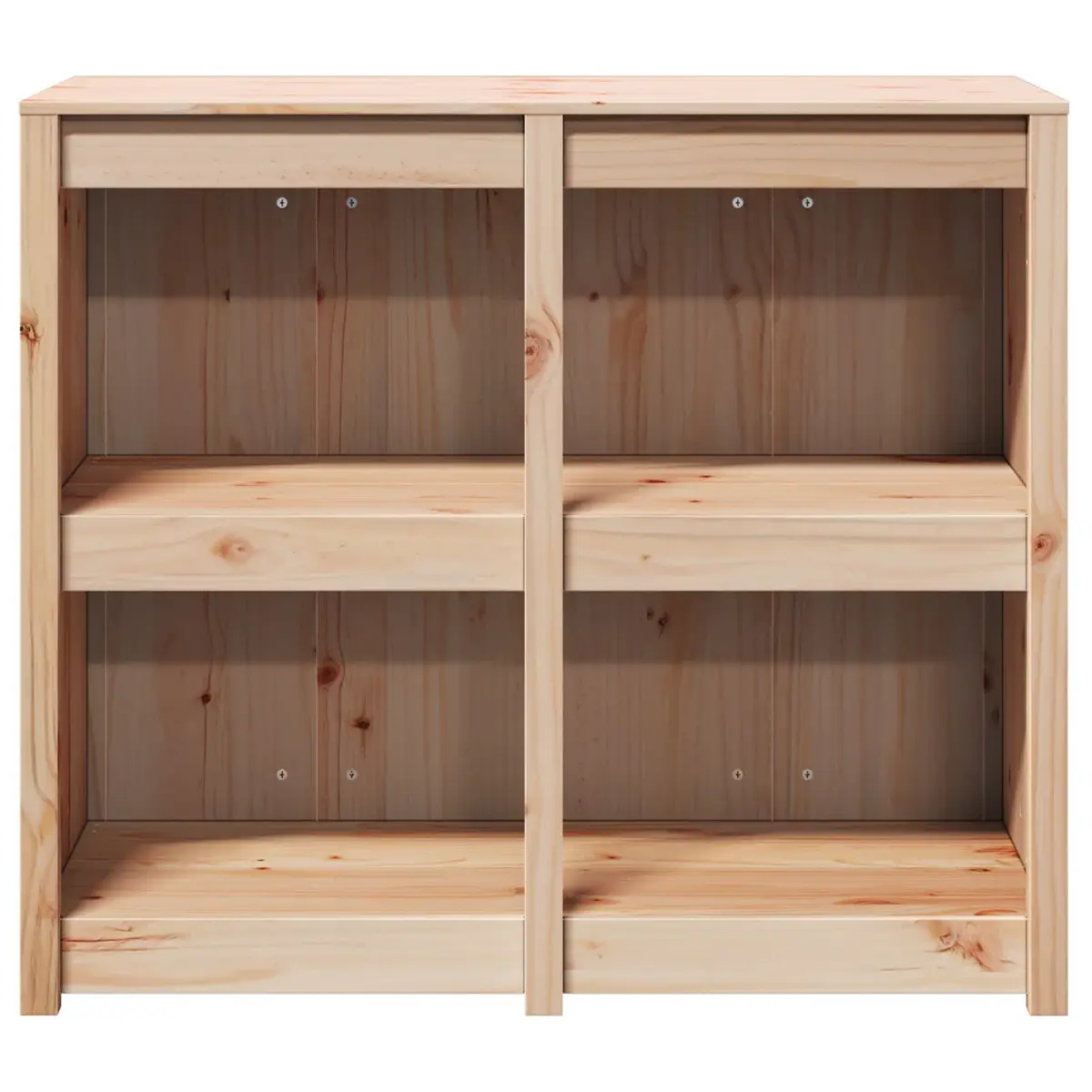 Kitchen Cabinet 106 x 55 x 92 cm Solid Pine Modern Storage Cupboard