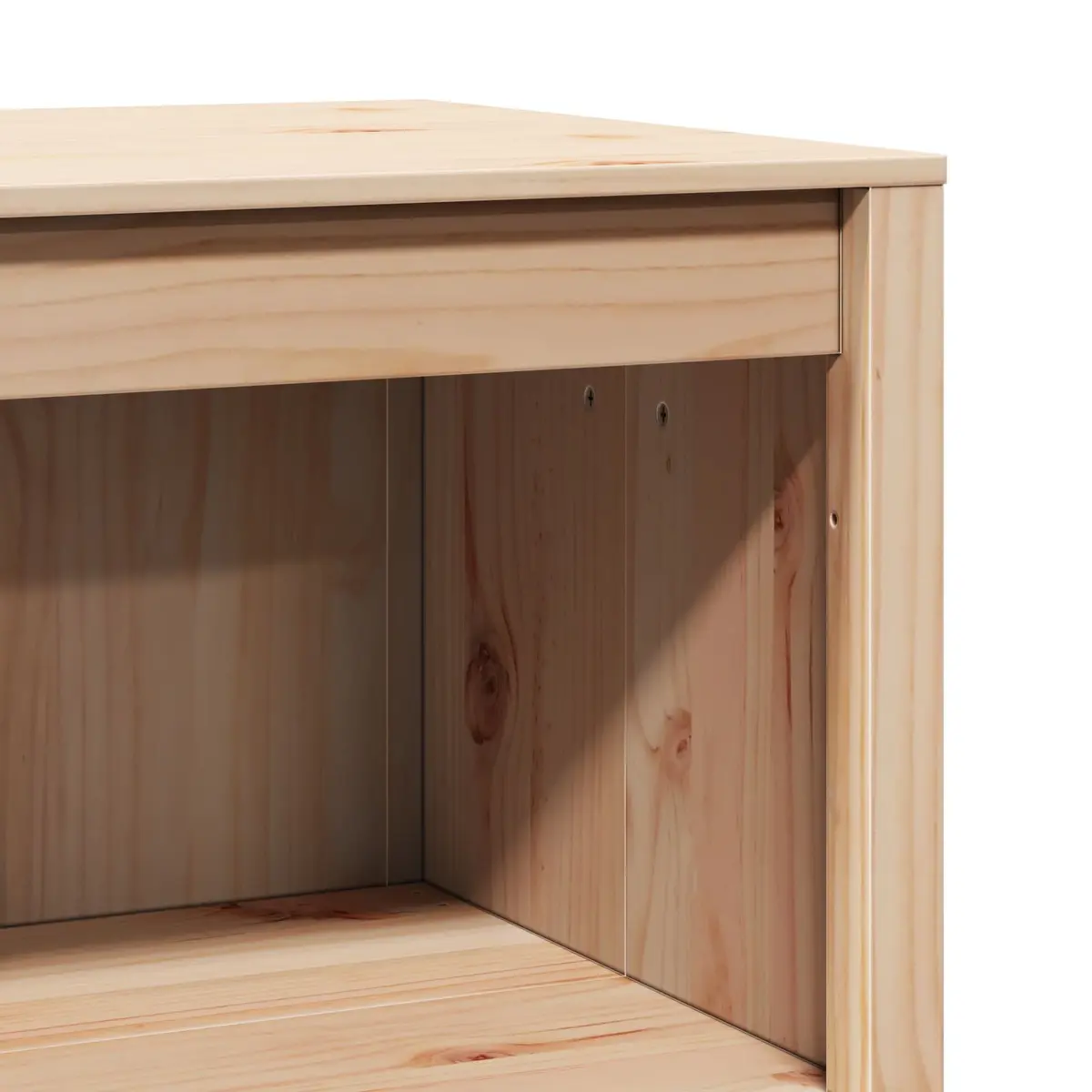 Kitchen Cabinet 106 x 55 x 92 cm Solid Pine Modern Storage Cupboard