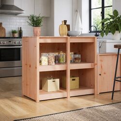 Stylish Brown Oak Kitchen Cabinet for Modern Spaces