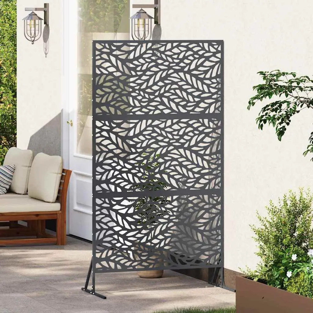 Garden Privacy Screen 100x50x180cm Rectangle Cut-Out Design Outdoor Patio