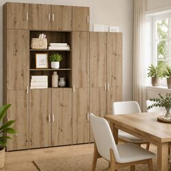 Enhance Your Space with a Brown Wall-Mounted Cabinet