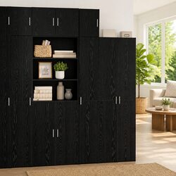 Elevate Your Space with a Black Oak Wall Cabinet