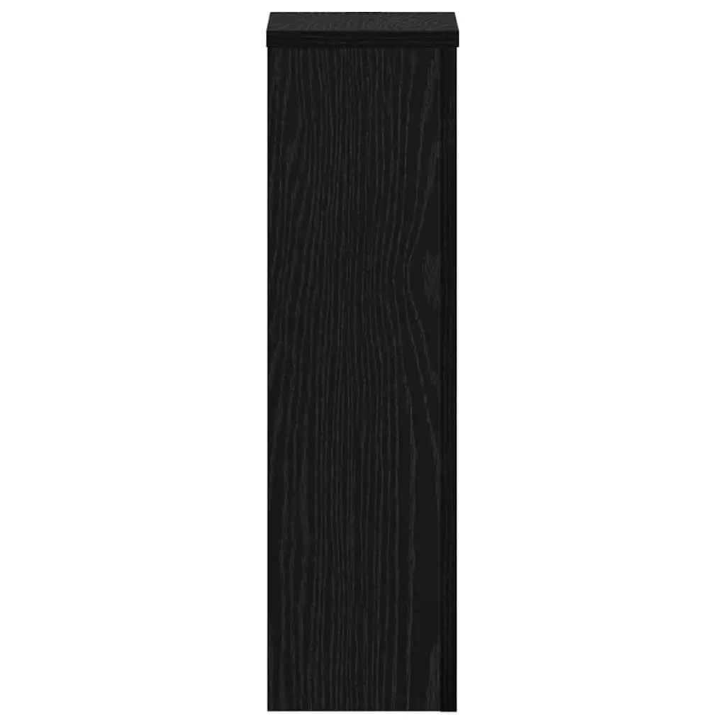 Plant Stand 2 Pieces 17x17x60cm Black Modern Display Indoor Outdoor Garden