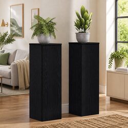 Stylish Plant Stand Set in Black Oak for Your Home