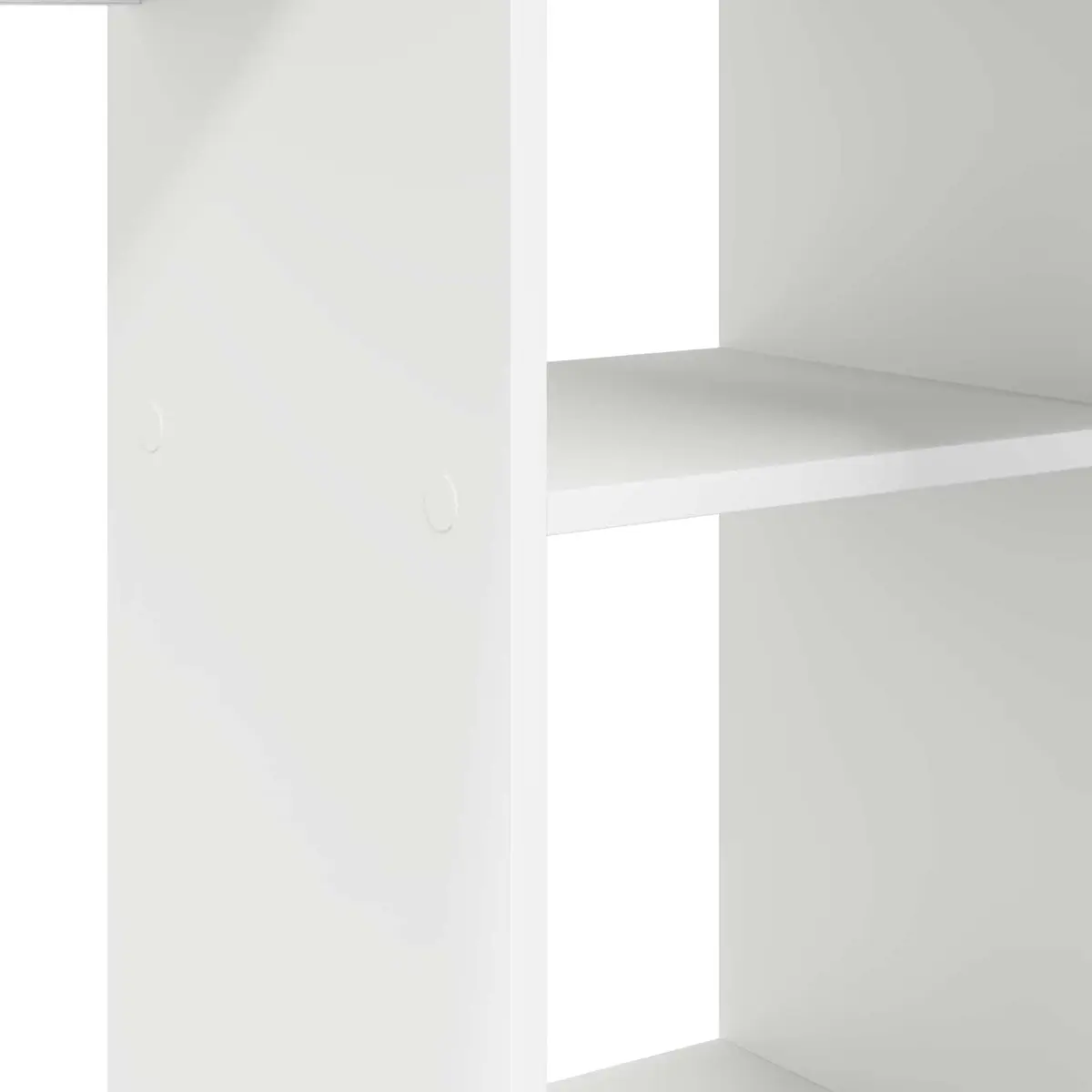 Corner Desk 142x102x73cm with Integrated Shelves for Home Office Study Workspace