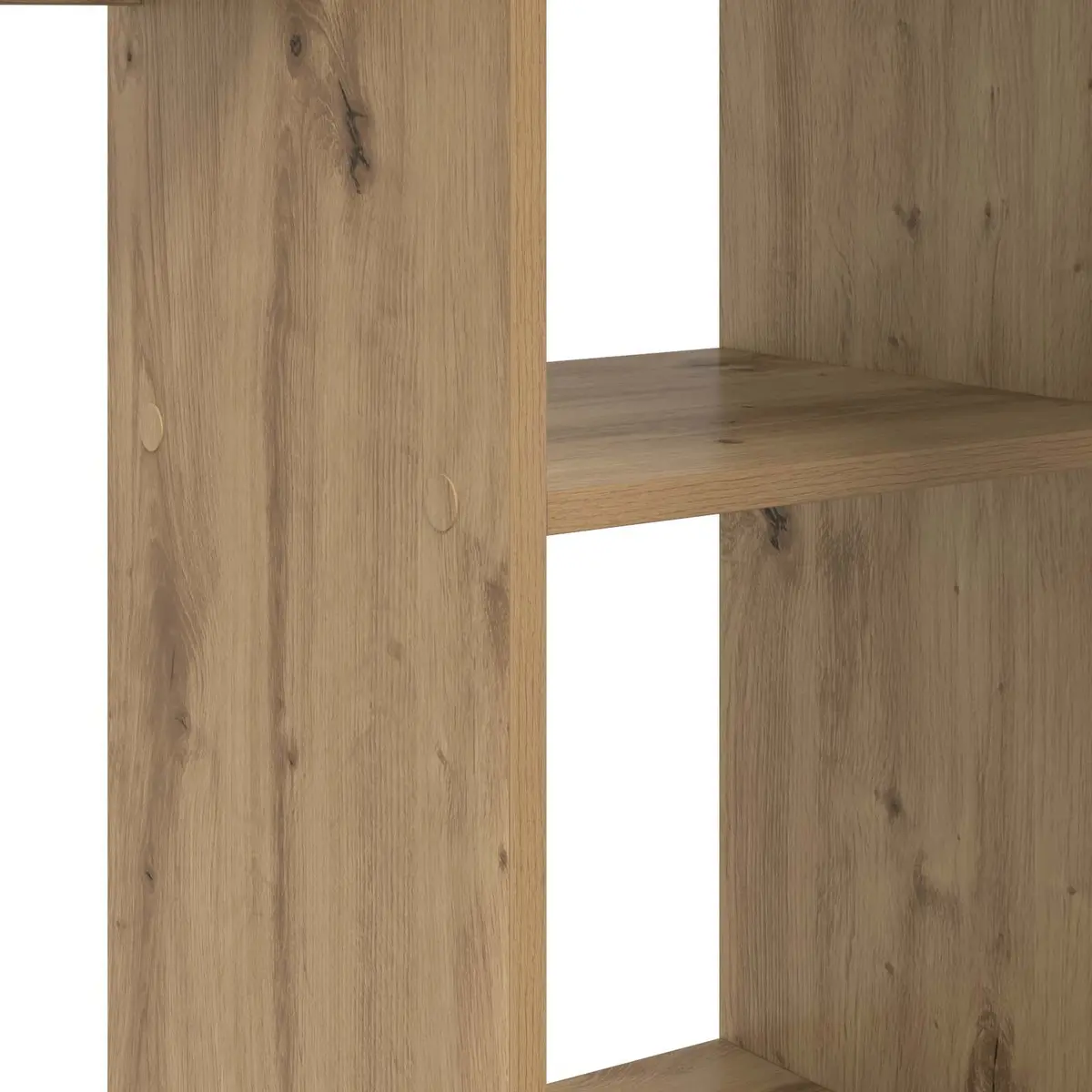 Corner Desk 142 x 102 x 73 cm Engineered Wood Modern Office Workspace Brown