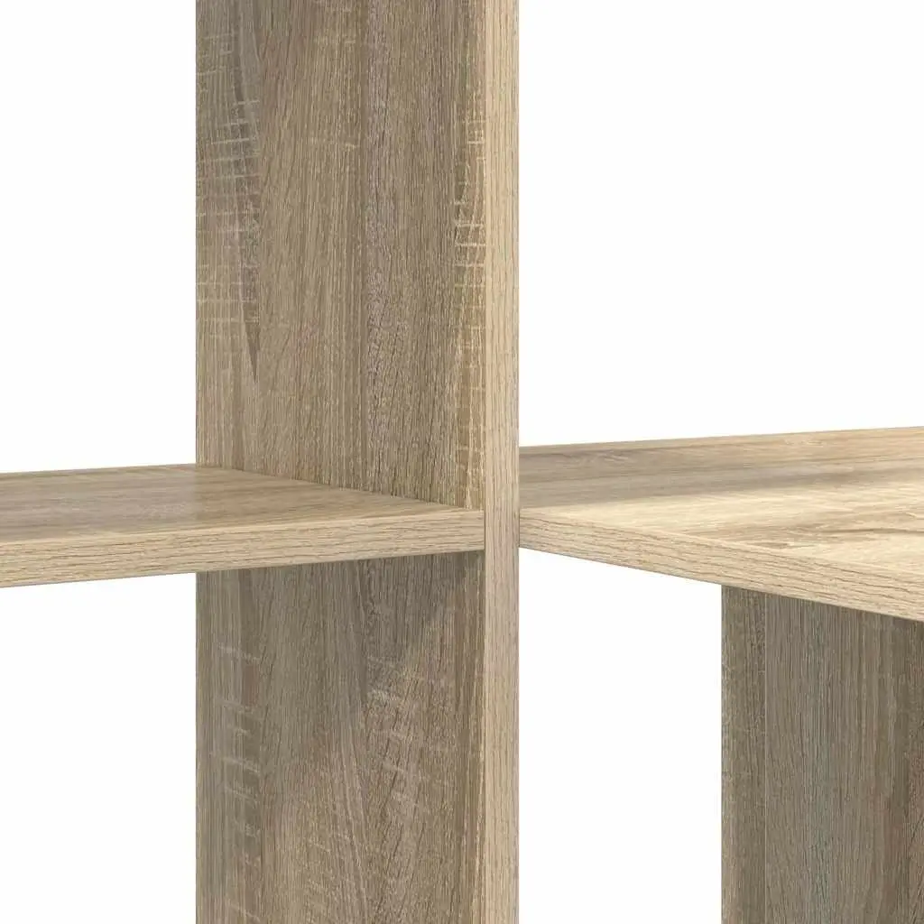 Engineered Wood Desk with Storage Shelves 1315 x 500 x 1065 mm Brown Sonoma Oak Home Office Furniture