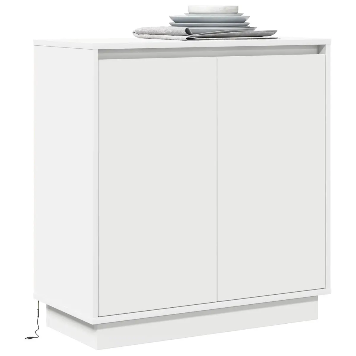 LED Sideboard Storage Cabinet 71x34.5x75cm Engineered Wood RGB Lighting