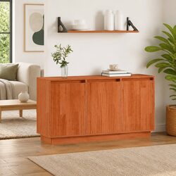 Modern Brown Oak Sideboard for Stylish Home Organization
