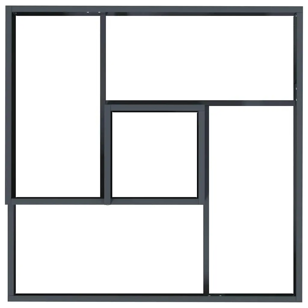 Garden Planter Metal Anthracite 80x80x50cm Outdoor Raised Bed Contemporary
