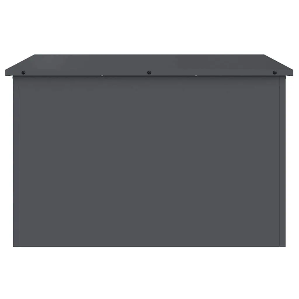 Steel Garden Storage Cushion Box 80 x 50.5 x 50 cm Weatherproof with Gas Lift Lid Anthracite