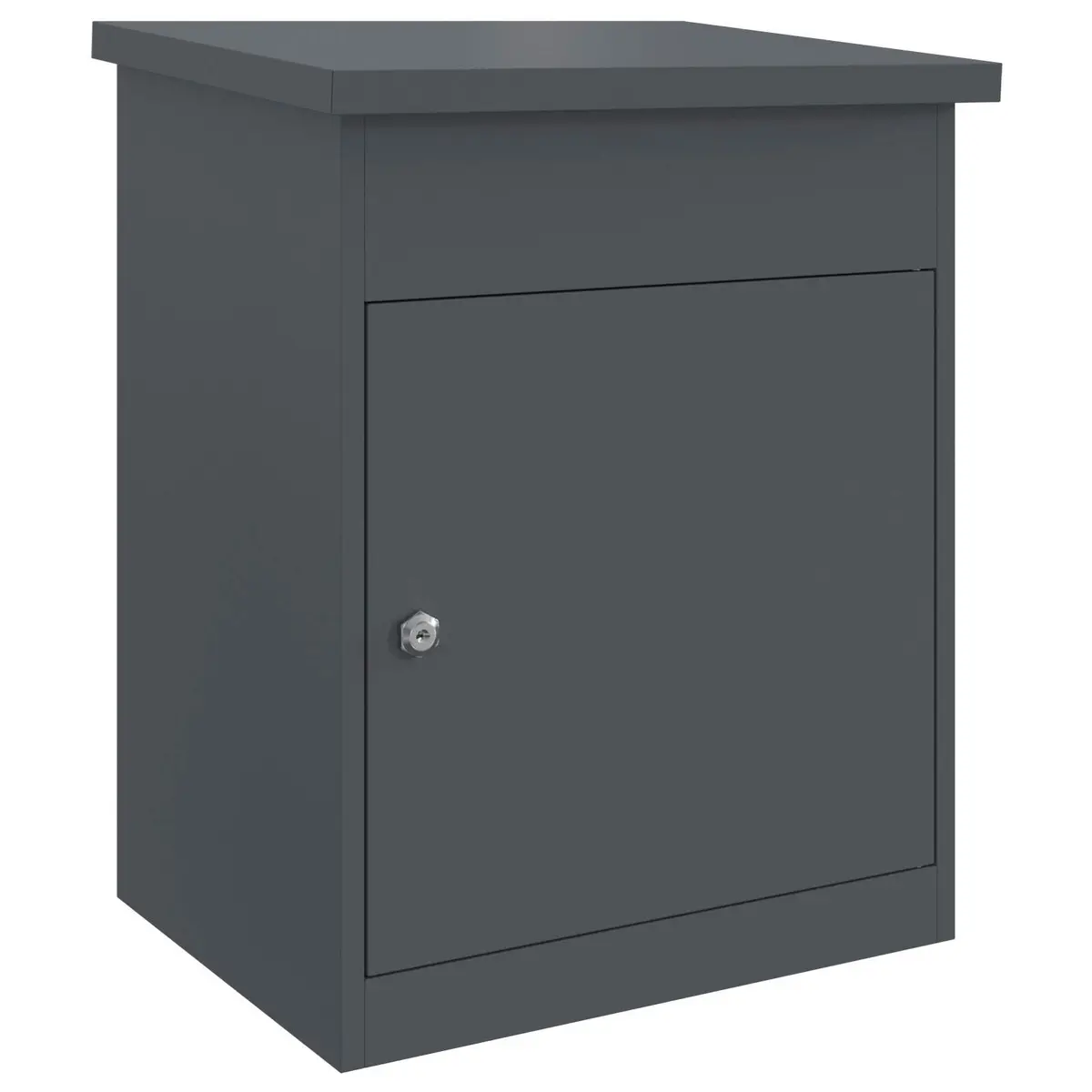 Parcel Drop Box Steel Weatherproof Outdoor Garden with Deadbolt Lock