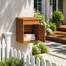 Parcel Drop Box Outdoor Garden Security Weatherproof Steel 47.5x38x59cm