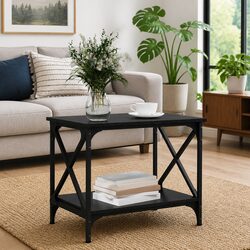 Enhance Your Living Space with This Black Oak Coffee Table