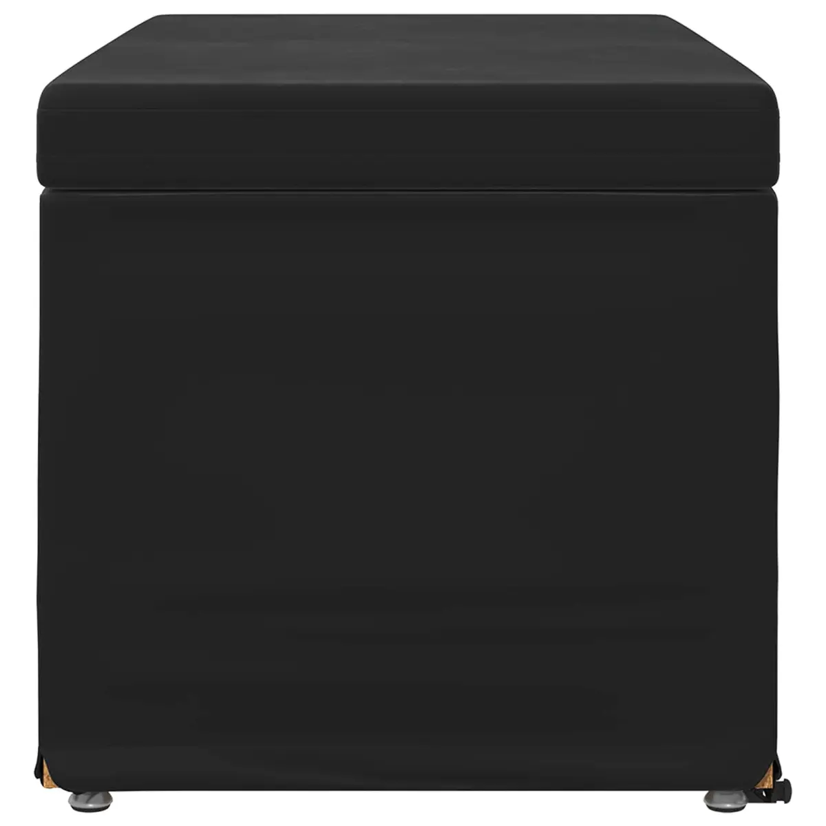 Black Velvet Bar Stool Backless Modern Lounge Seat Kitchen Counter Dining Chair