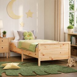 Stylish Bed Frame with Headboard for Kids' Rooms