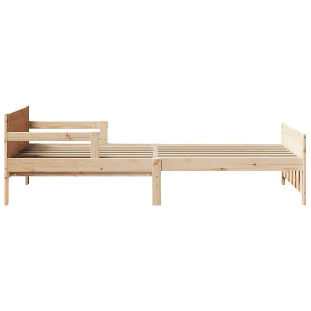 Kids Bed Frame 80 x 200 cm Single Solid Pine Wood Slatted Modern Bedroom