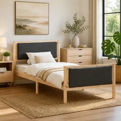 Stylish Bed Frame with Headboard for Modern Bedrooms