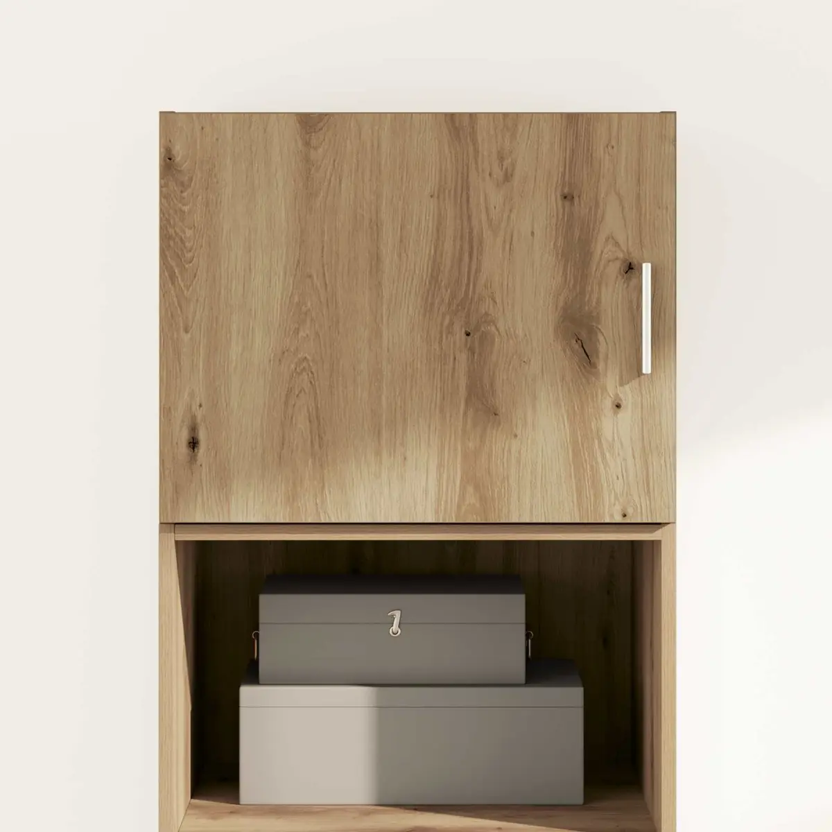 Wall Cabinet Brown Rustic Storage Engineered Wood Home Furniture
