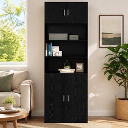 Elevate Your Space with a Stylish Black Oak Wall Cabinet