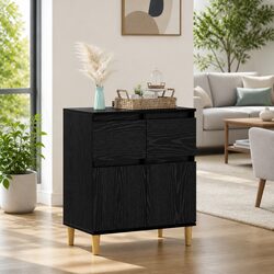 Enhance Your Space with a Black Oak Sideboard Cabinet