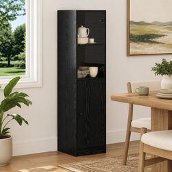 Stylish Black Oak Highboard for a Modern Living Space