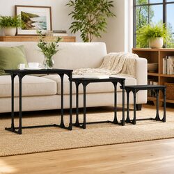 Enhance Your Space with Black Nesting Coffee Tables Set