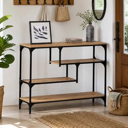 Console Table Narrow Accent End Table Industrial Style Living Room Hallway Decor