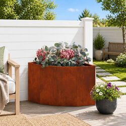 Space-Saving Corner Planter for Gardens and Patios 45x45x35cm