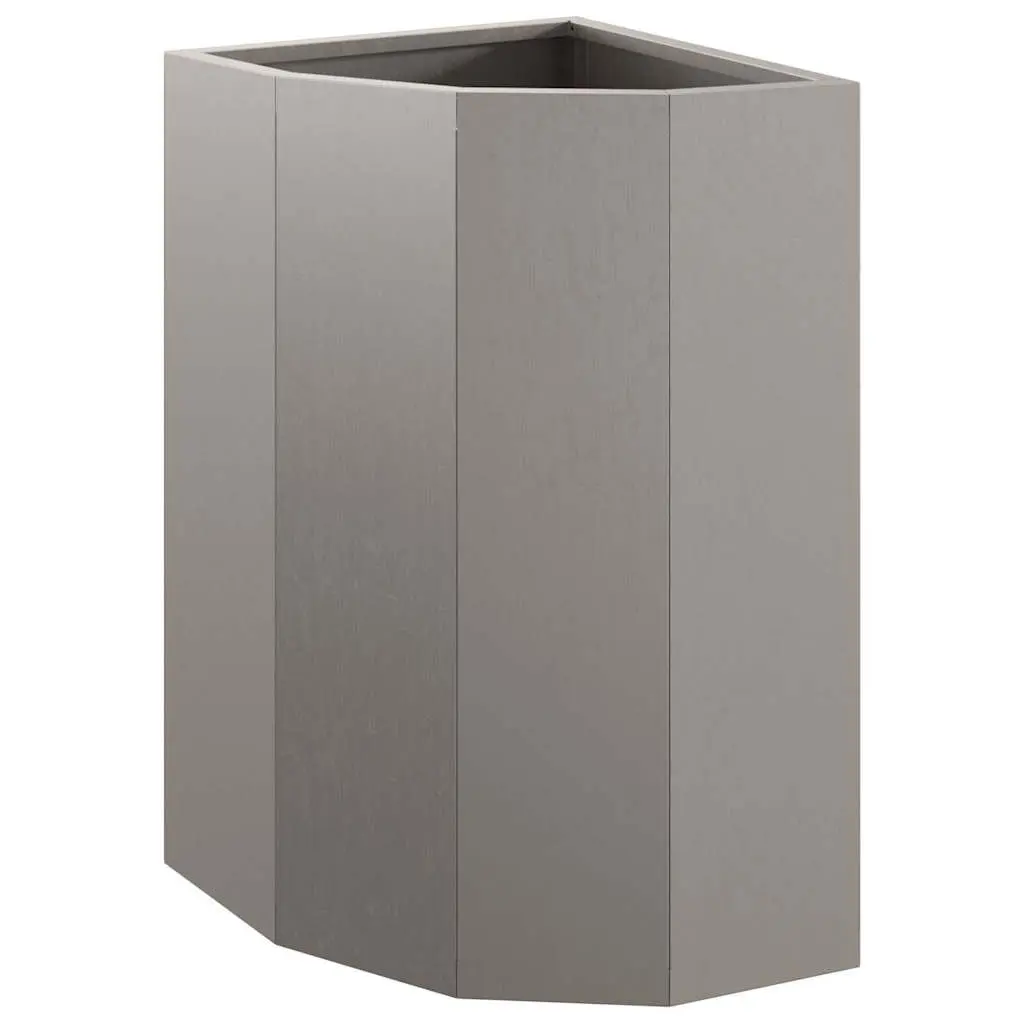 Corner Planter 30x30x50cm Steel Weathering Outdoor Patio Raised Planter