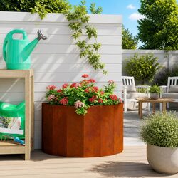Elevate Your Outdoor Space with Half Round Planter 60x30x35cm