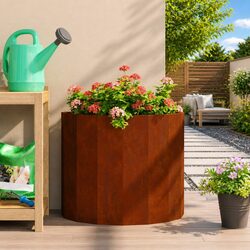 Enhance Your Outdoor Space with a Half Round Garden Planter