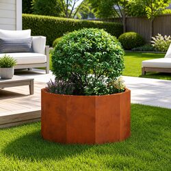 Elevate Your Outdoor Space with a Stylish Round Planter 60x60x35cm