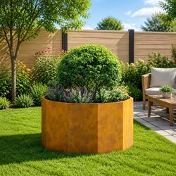 Enhance Your Outdoor Space with This Stylish Round Planter