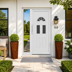 Elevate Your Outdoor Space with 2 Rusty Steel Planters