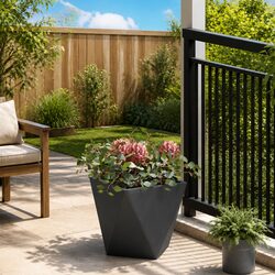 Elevate Your Outdoor Space with a Black Steel Planter