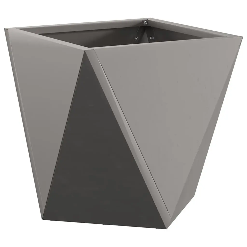 Garden Planter 30x30x30cm Steel Box Set of 2 Weathering Rusty Brown