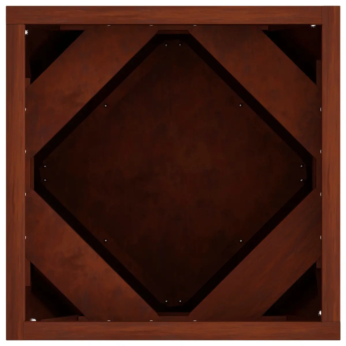 Garden Planter 30x30x30cm Steel Box Set of 2 Weathering Rusty Brown