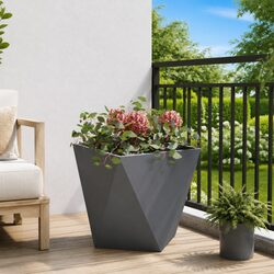 Anthracite Planter Box for Enhanced Outdoor Spaces 40x40x40cm