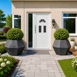 Stylish Outdoor Planter Box Set 100x100x80cm Steel