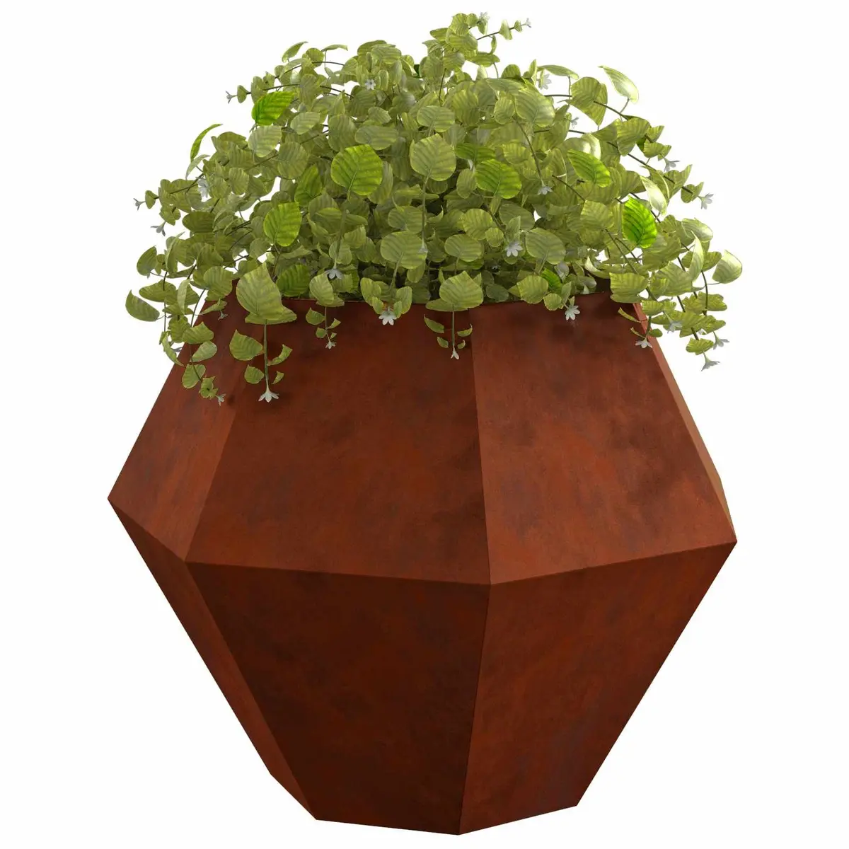 Rectangular Garden Planter Steel Outdoor Patio Terrace Planter Box Weathering