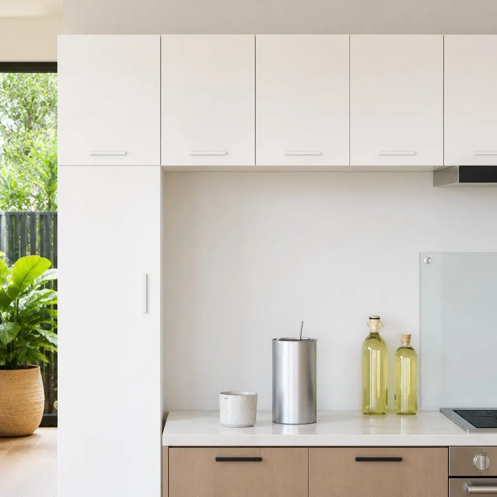 Hanging Kitchen Cabinet 30x31x40cm White Modern Storage Engineered Wood
