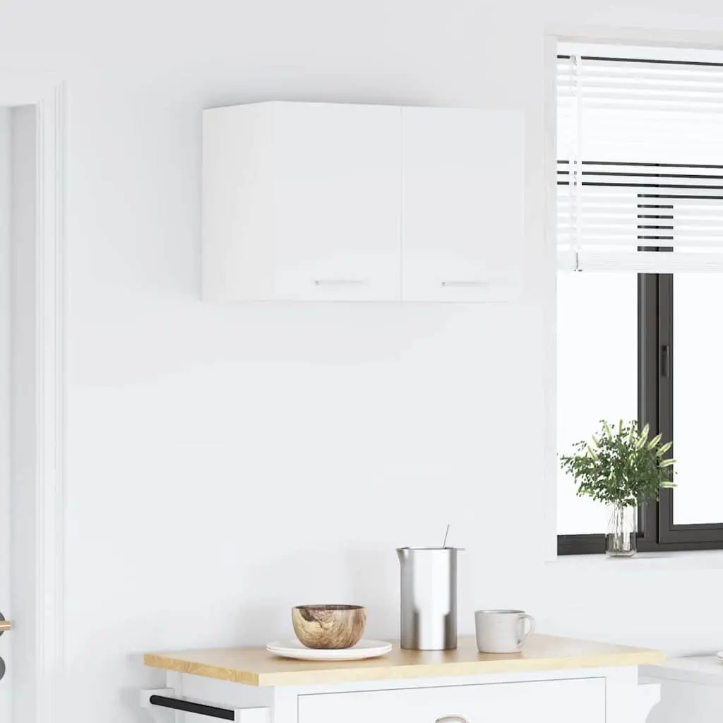 Hanging Kitchen Cabinet 30x31x40cm White Modern Storage Engineered Wood