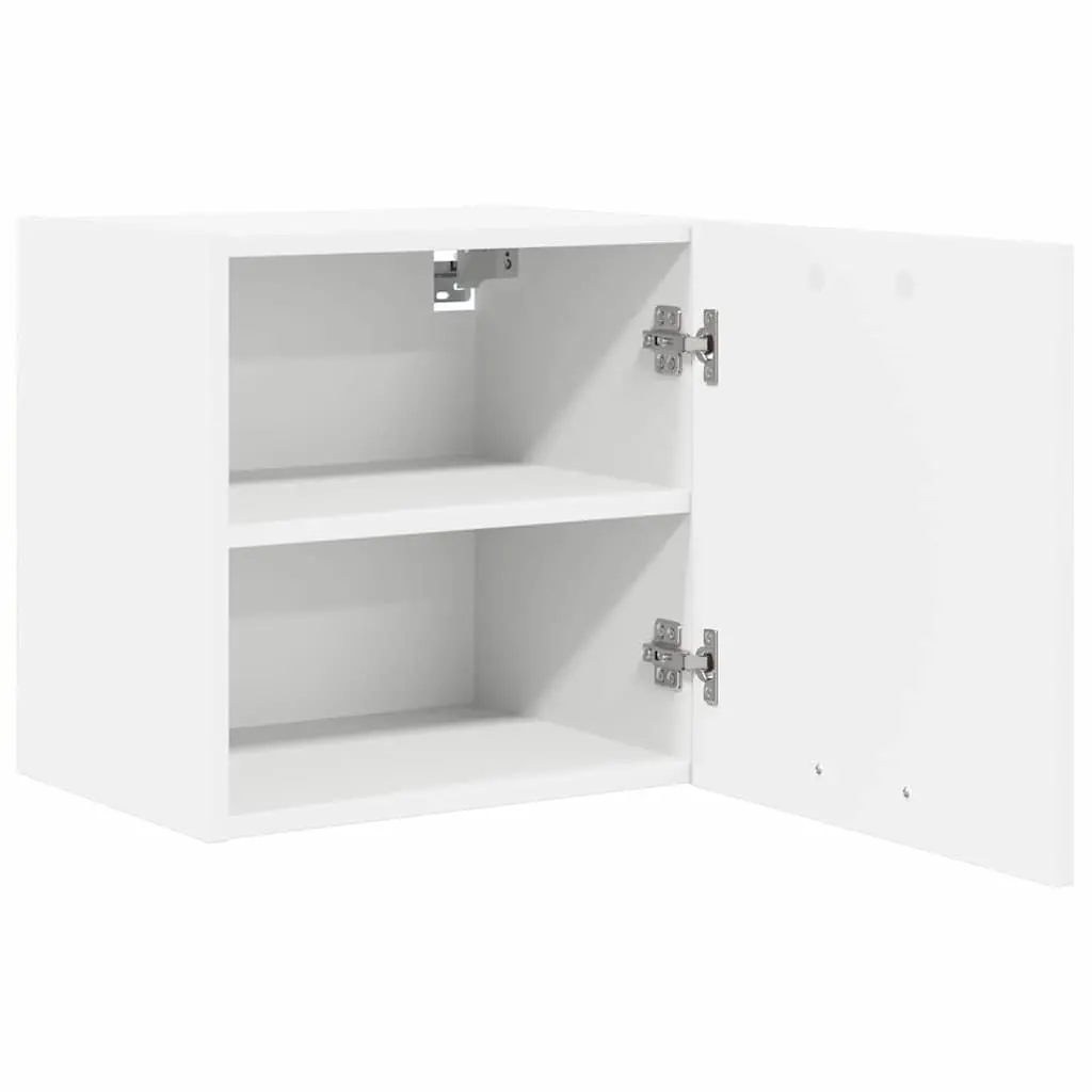 Hanging Kitchen Cabinet White Storage Cupboard Door Engineered Wood 40x31x40cm