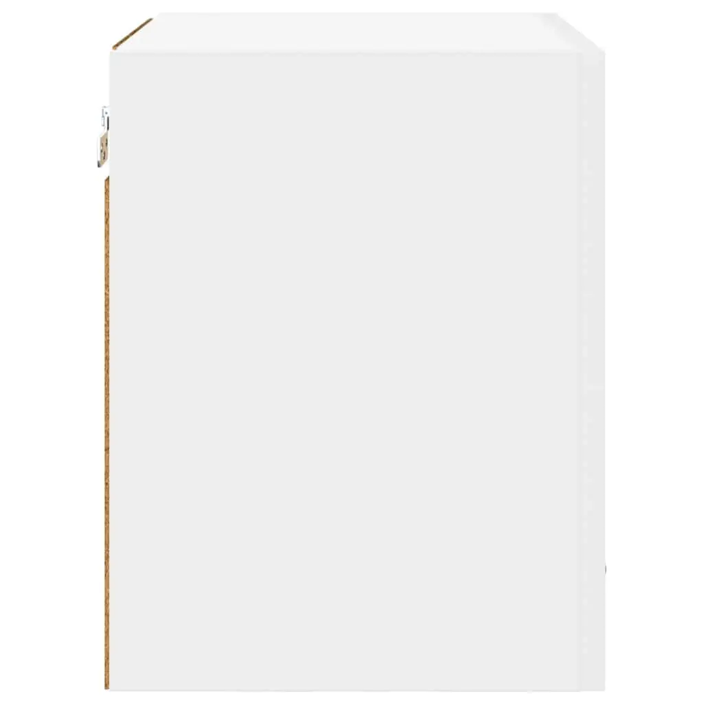 Hanging Kitchen Cabinet White Storage Cupboard Door Engineered Wood 40x31x40cm