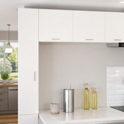Transform Your Kitchen Space with This White Cabinet