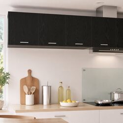 Transform Your Kitchen with a Black Oak Hanging Cabinet