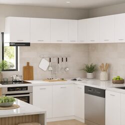 Stylish White Kitchen Cabinet for Enhanced Organization