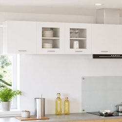 Space-Saving Wall Cabinet in White for Modern Kitchens
